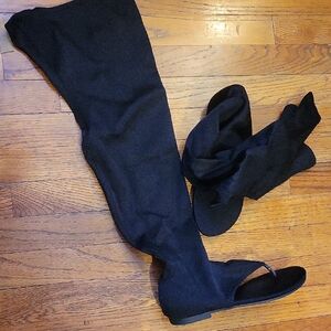 Elegant Black Women's Over-the-Knee Boots